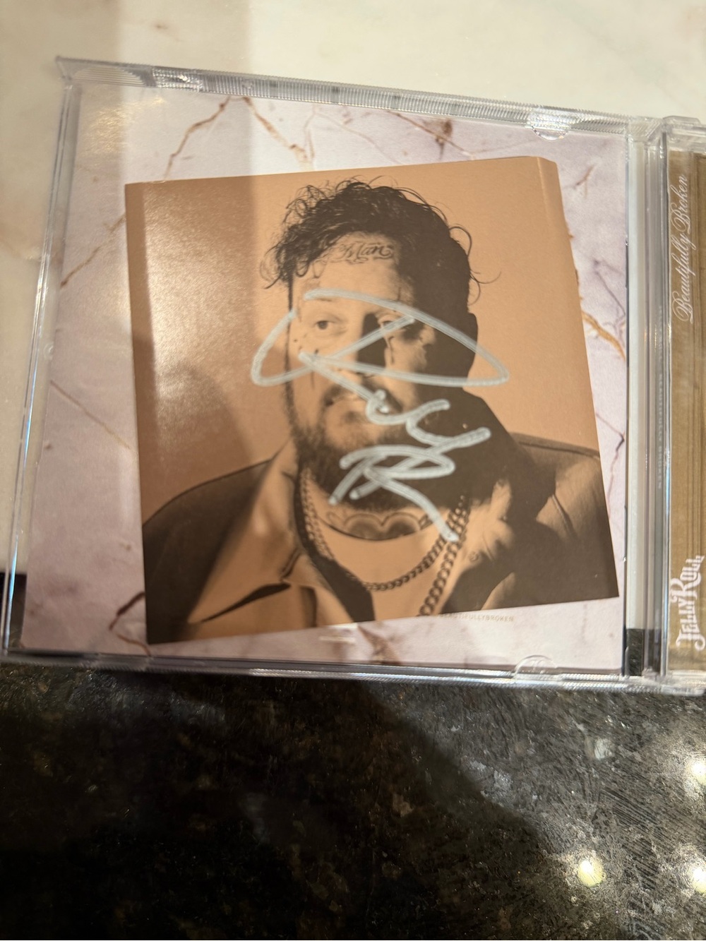 Signed Sepia CD Jewel Case - Brown Cover, Silver Signature